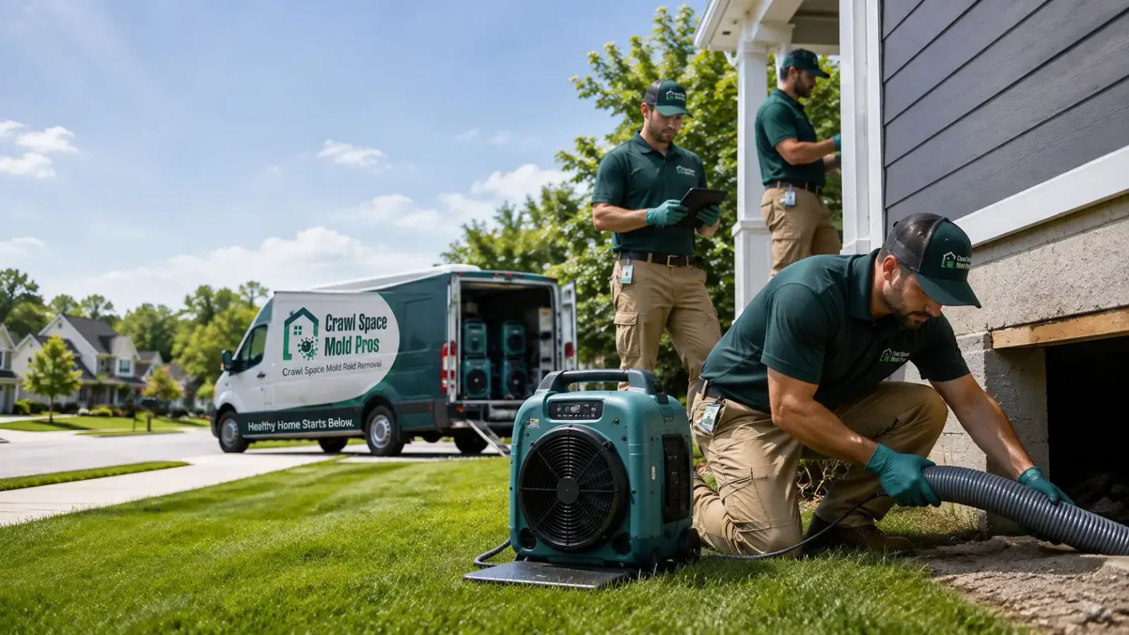 Crawl Space Mold Removal in Laporte, MN